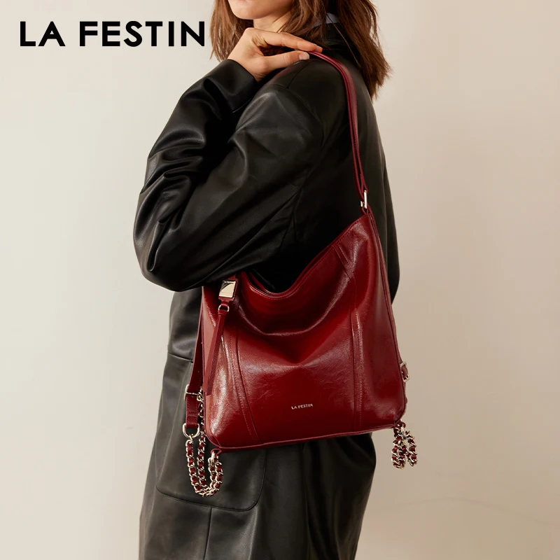 

LA FESTIN Original Versatile Backpack for Women y2k Bag 2024 New Large Capacity Shoulder Crossbody Bag School Bag Messenger Bag