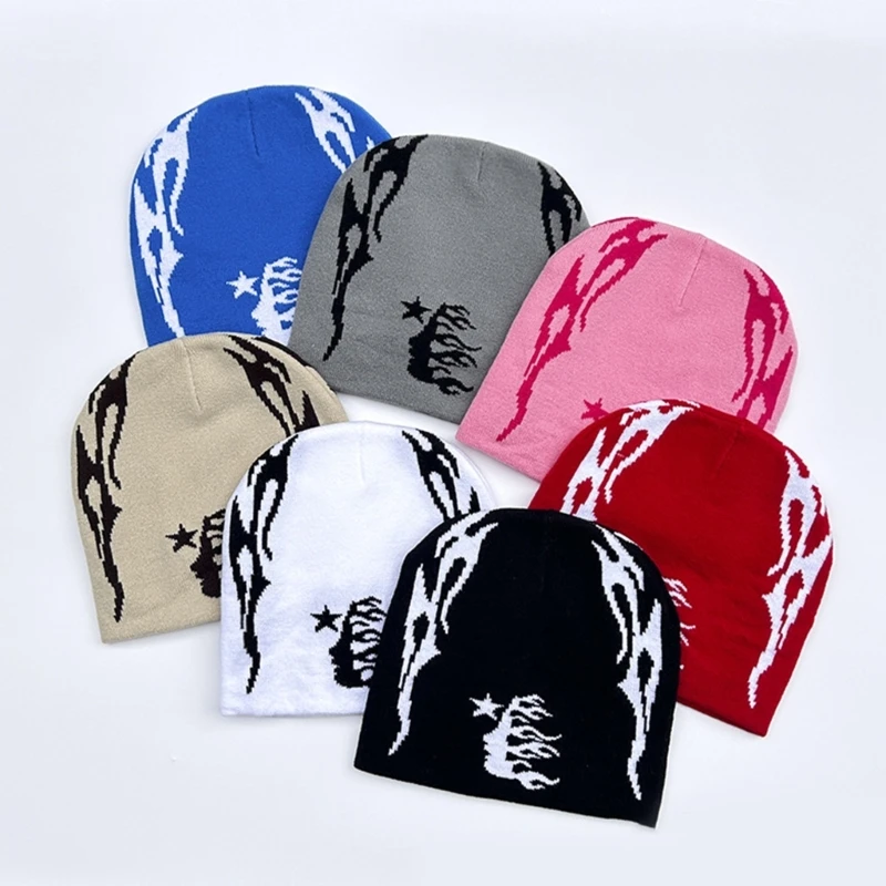 Fashion Skull Hat Knitted Hat Outdoor Windproof Caps Hiphop Dancing Hat Warm Pullover Caps for Winter Drop Shipping