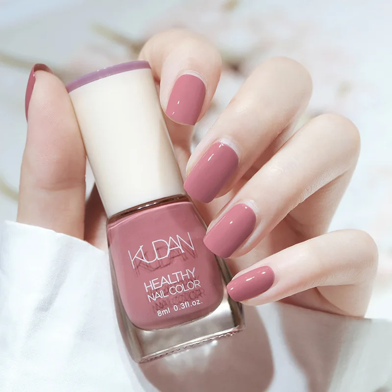 Fashionable Nail Polish Sweet Taro Purple Nail Polish Quick Dry Varnish Set Top Coat Base Coat Colorful Nude Shimmer Manicure