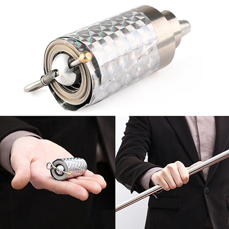 Varilla telescópica portátil de 110cm/150cm para artes marciales, bolsillo mágico de Metal, Varita de acero antilobo para coche al aire libre, palo