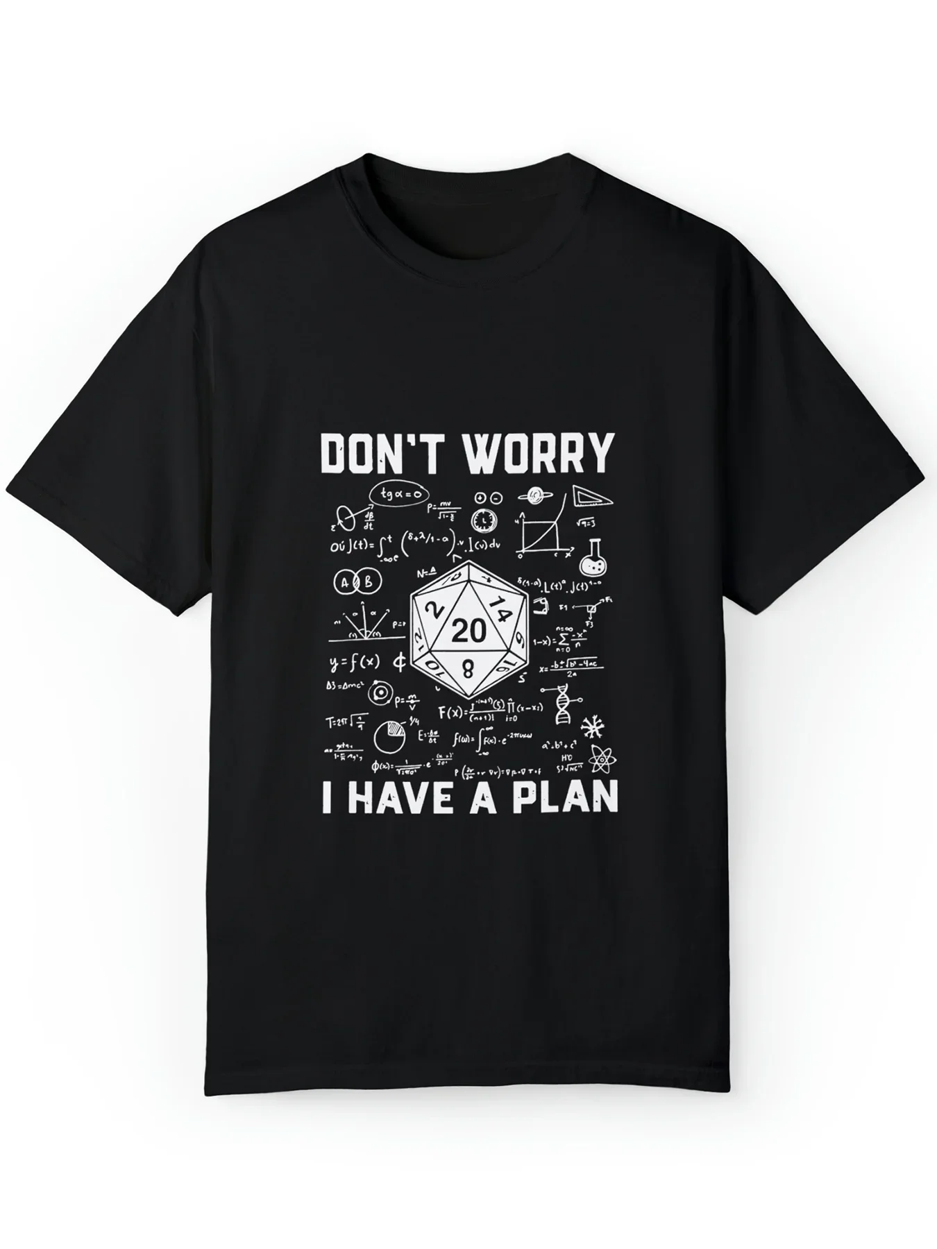 

All-Season Cotton Tee with Unique Math Print Stretch Comfort for Casual Outdoor Wear Ideal for Couples