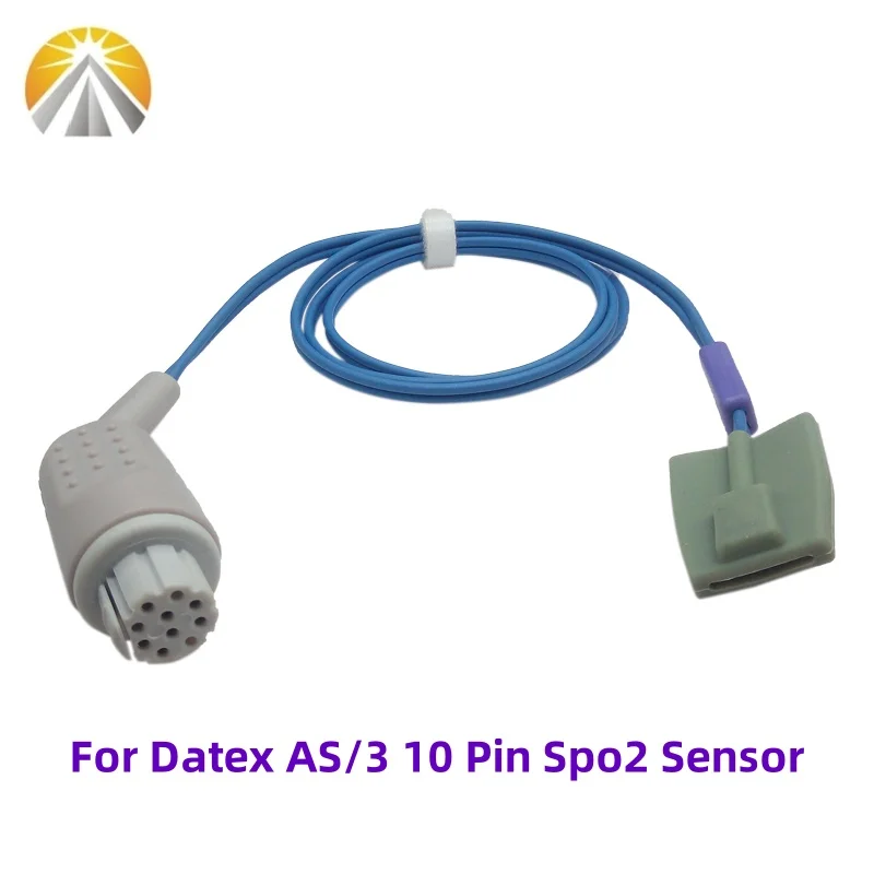 10 دبوس قابلة لإعادة الاستخدام SpO2 الاستشعار الكبار سلسلة الأطفال حديثي الولادة ل Datex AS/3 CS/3 CH/S مراقبة المريض OXY-F4-N/OXY-W4-H/OXY-E4-N