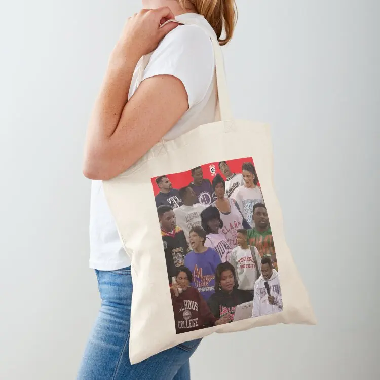 

Black Colleges x Black TV Tote Bag Eco bag cloth bag woman female Women's