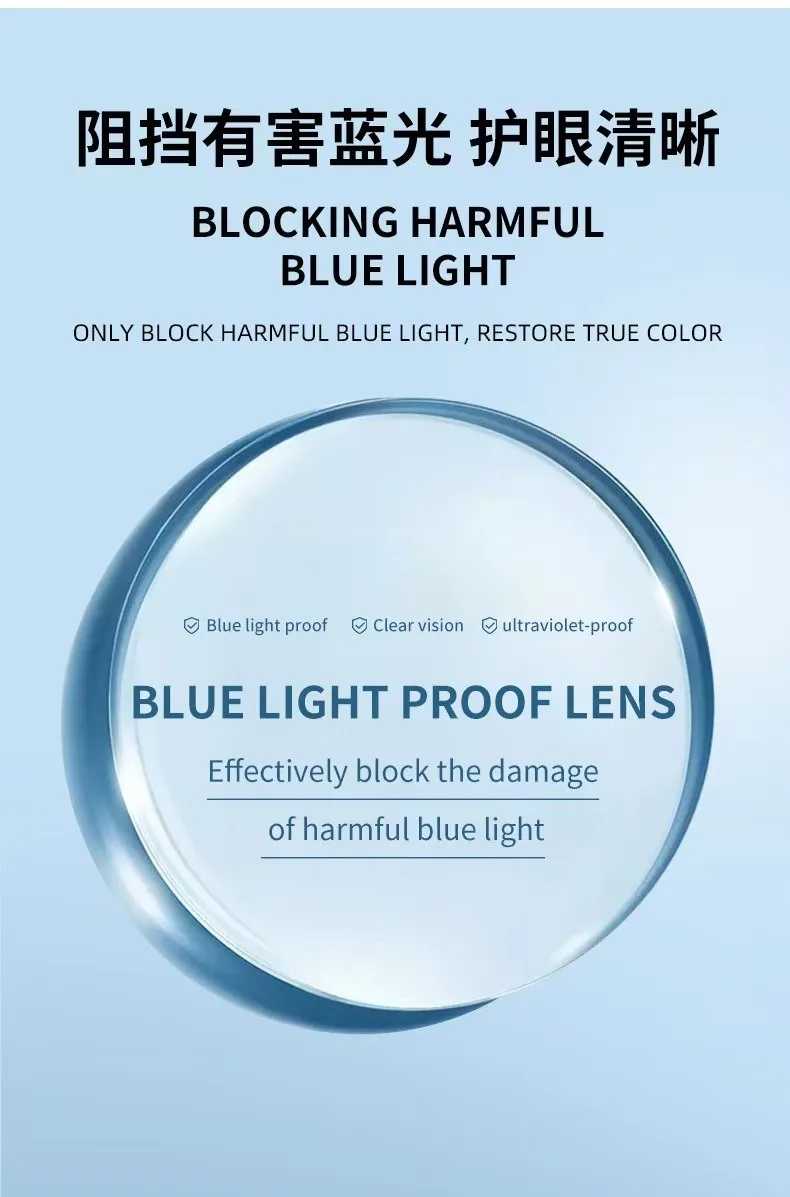 Marke Design Anti Blau Licht Lesebrille Mann High Definition Mode Marmorierung Große Größe Platz frauen Presbyopie Brillen – Detail 3