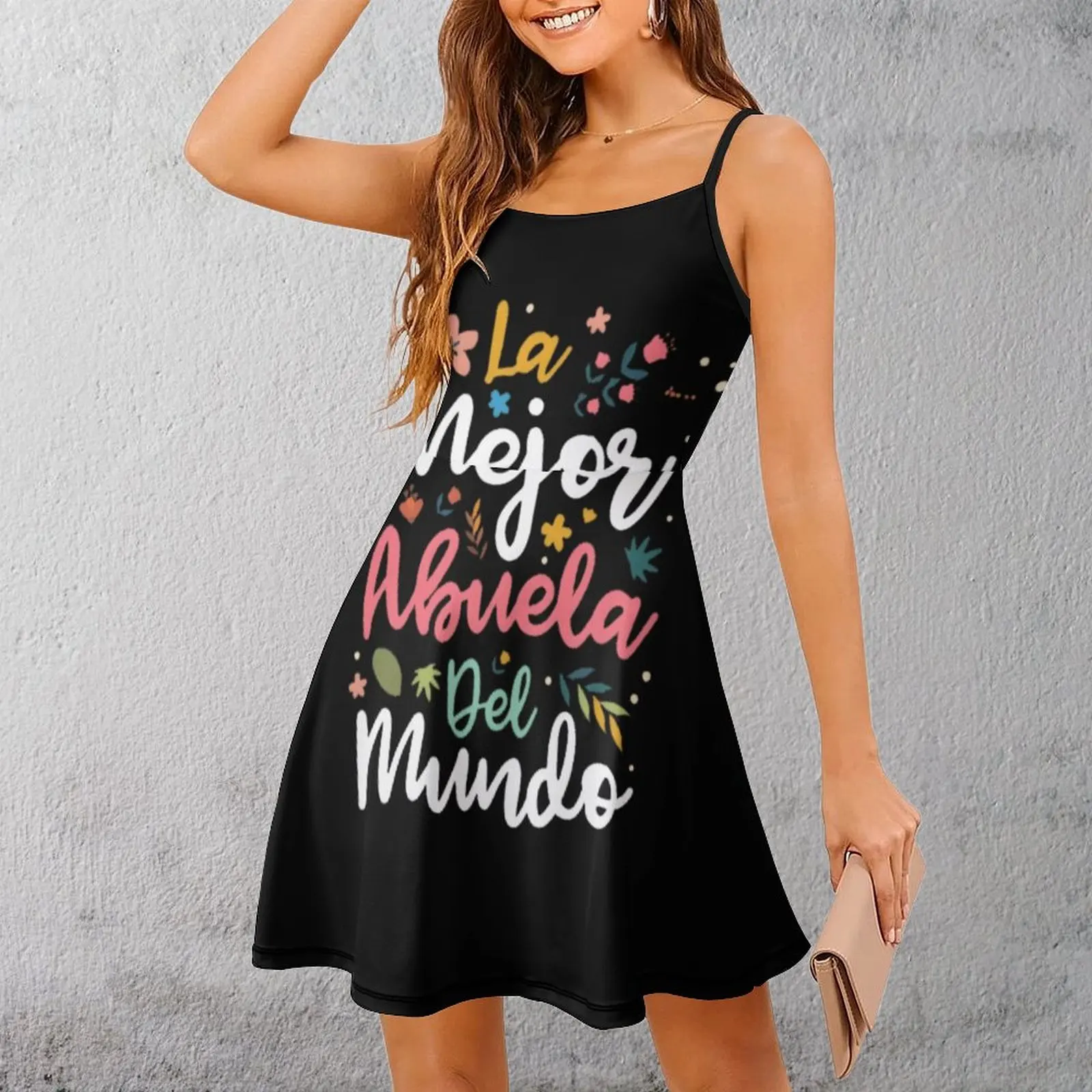 

Лучшее женское платье на бретельках с принтом бабушки и мира, платье на подтяжках Geeky, винтажное экзотическое женское платье с графикой, Клубная одежда