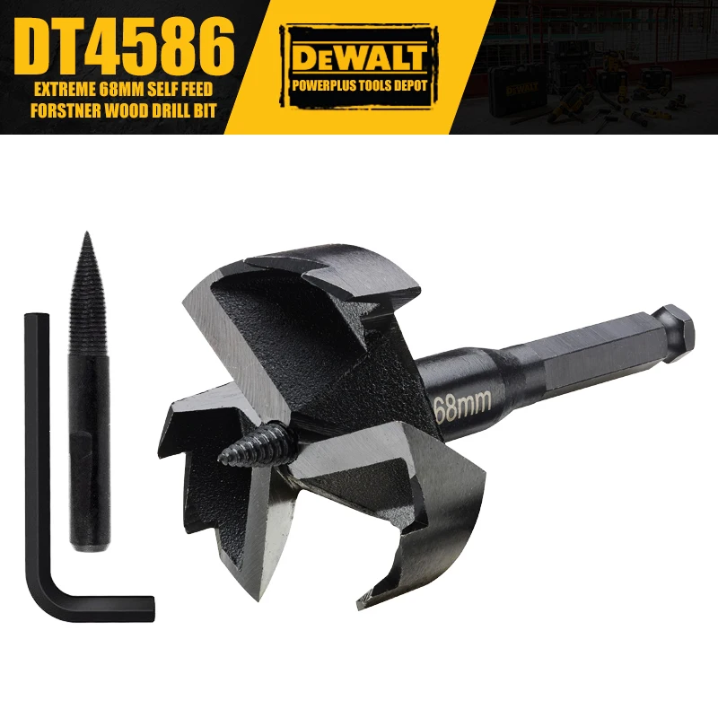 

DEWALT DT4586 EXTREME 68MM Self Feed Forstner Wood Drill Bit Tool Accessories Woodworking