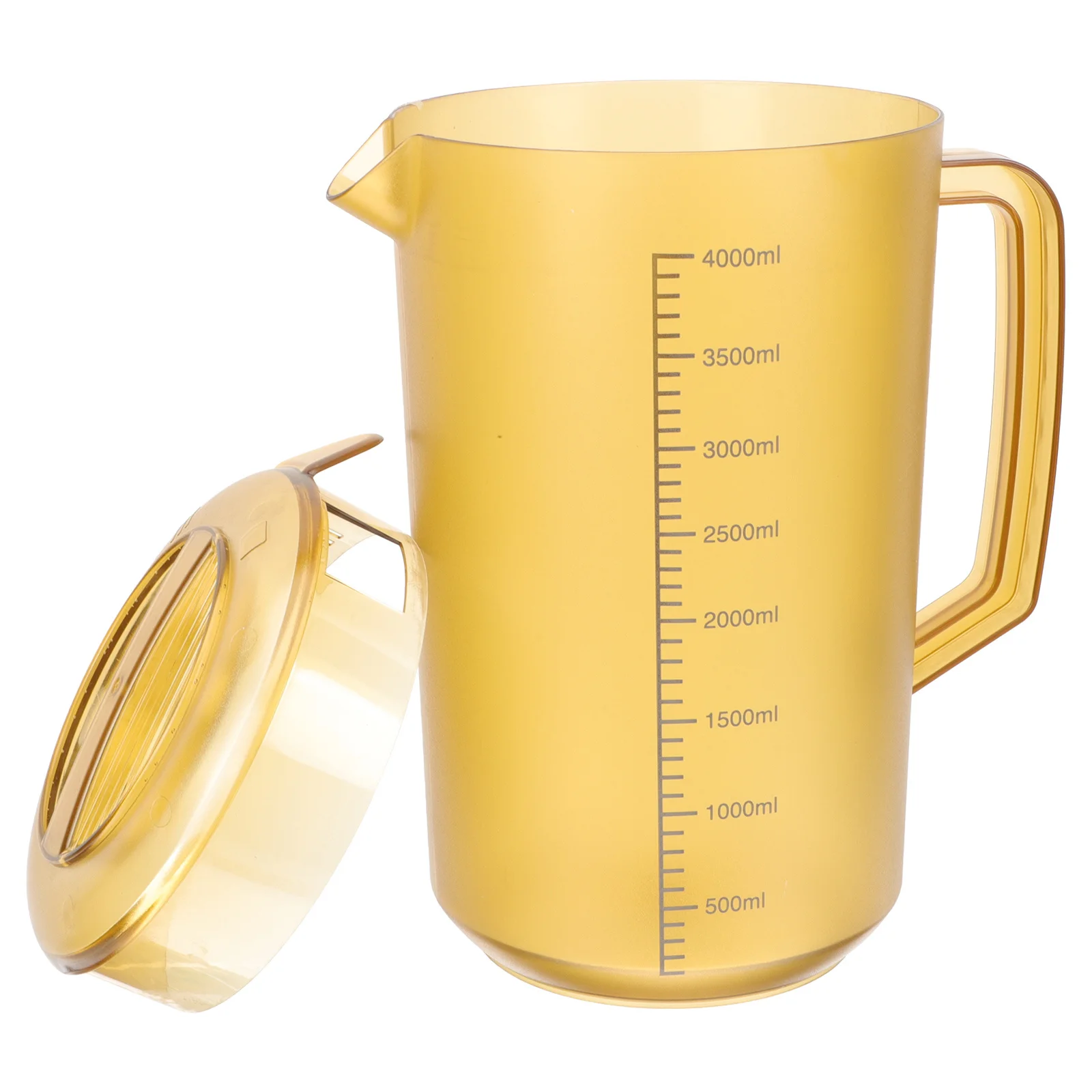 

Clear Acrylic Cold Water Pitcher Large Capacity Plastic Water Pot Juice Kettle with Scale Lightweight for Home Hotel