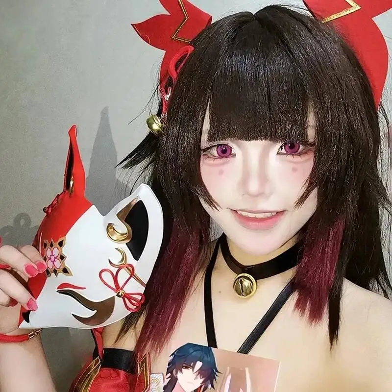 Anime Game Honkai: Star Rail Sparkle Cosplay Mask Animal Fox Full Face Masks Unisex Halloween Carnival Party Prop