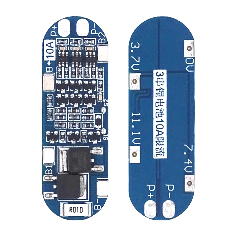 3S 10A بطارية ليثيوم أيون 18650 شاحن لوح حماية 11.1 فولت 12.6 فولت