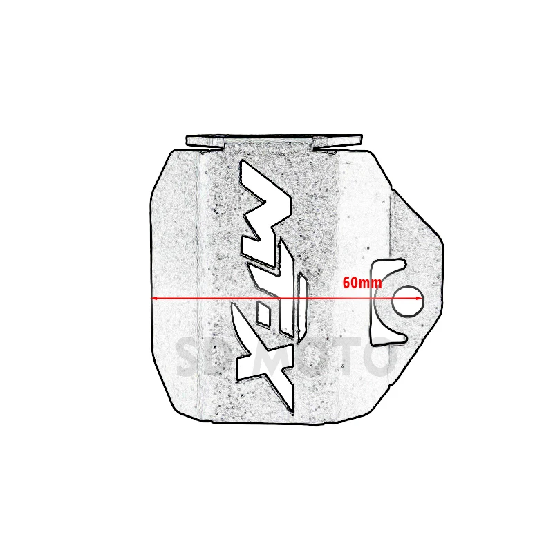 اكسسوارات الدراجات النارية باستخدام الحاسب الآلي الخلفية سائل الفرامل خزان غطاء حماية حماية ل CFMOTO 800MT-X 800MTX CF800 MTX MT-X 2024 2025 #6