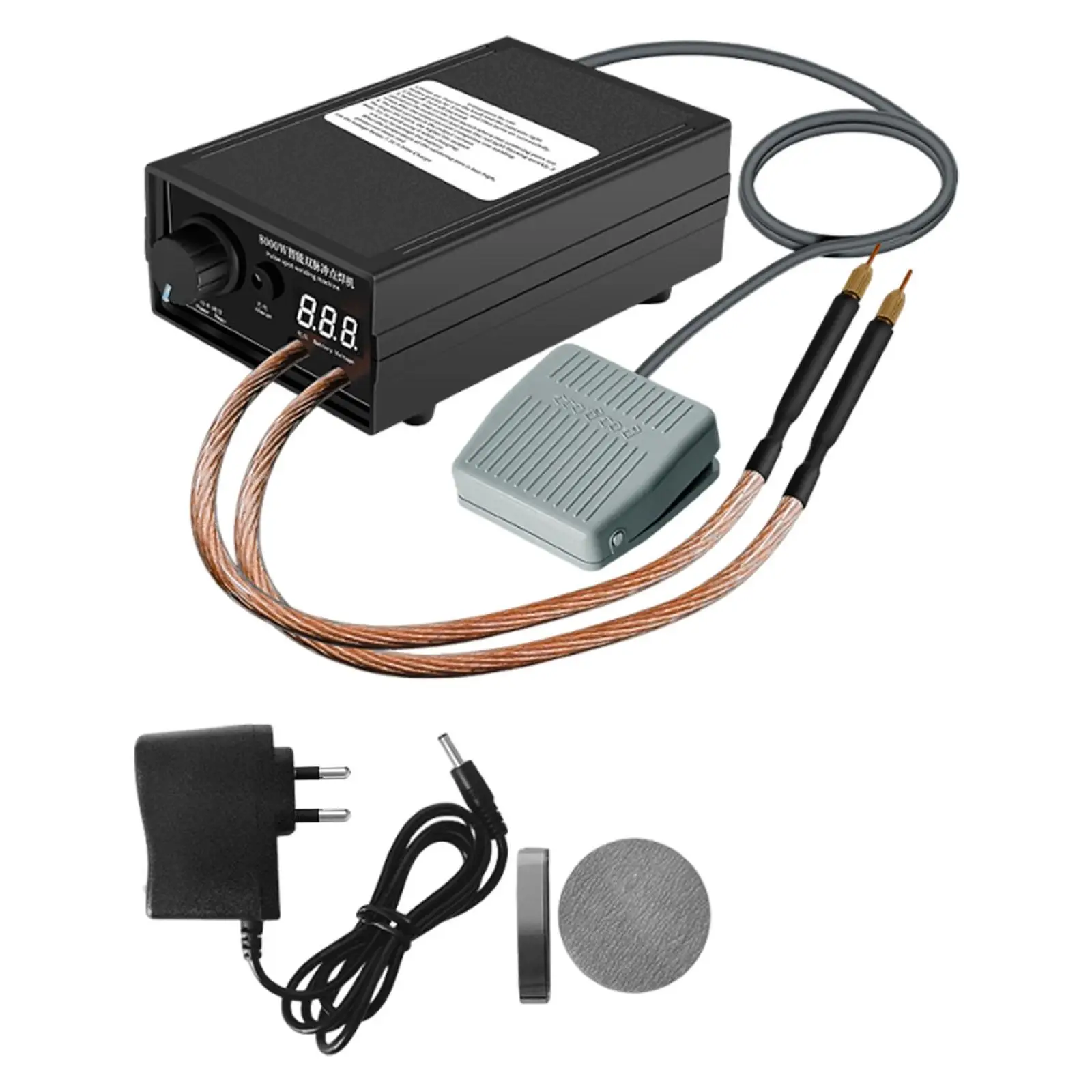 

High Performance Portable Spots Welder 8000w ABS Plastic Welding Device for Battery Strips DIY Home Welding Station