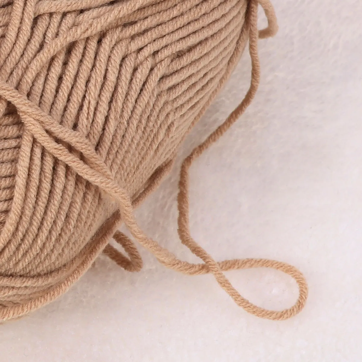 

50g Milk Cotton Yarn Machine Washable Soft Warm Knitting Crochet DIY Khaki Milk Cotton Yarn Knitting Accessories
