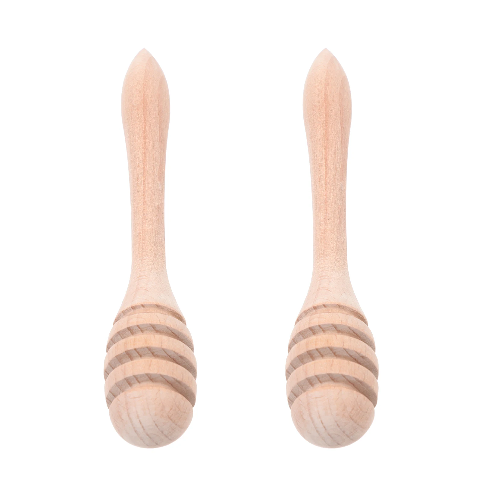 

2 Pcs Wooden Honey Stirring Sticks Simple Structure Easy Use Clean Long Term Household Caramel Syrup Tools Homemade Gifts