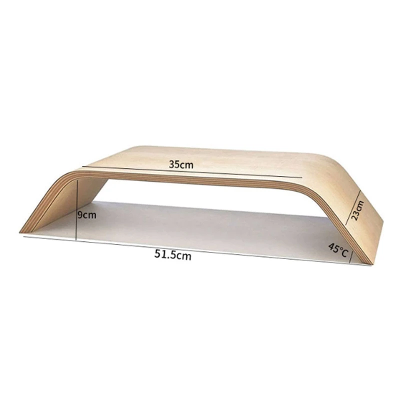 Wooden Computer Monitor Stand Universal Dock Holder Display Bracket For Imac PC Notebook Computer