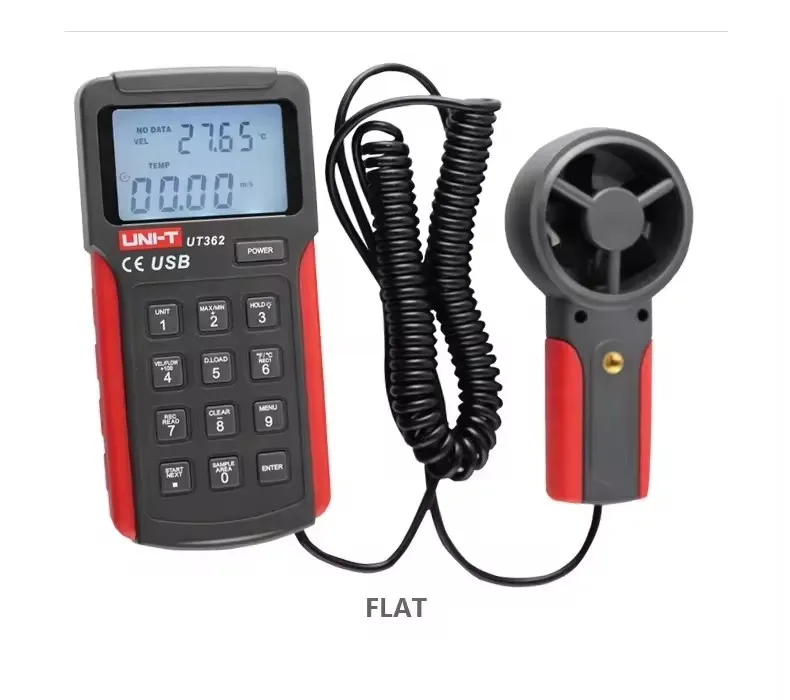 

Handheld Anemometer with 0-40C Temperature Range 0.1m/s Wind Speed km/h Unit for Offshore Operations