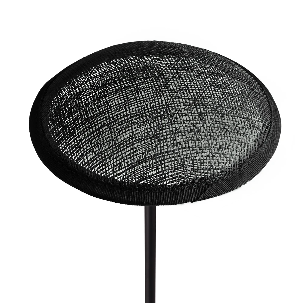 Chapeau Rond Élégant en Lin de 13cm pour Femme, Base de Fascinateur pour Filet de Cheveux, Accessoire de ix, Porte-Casquette, 6 Pièces