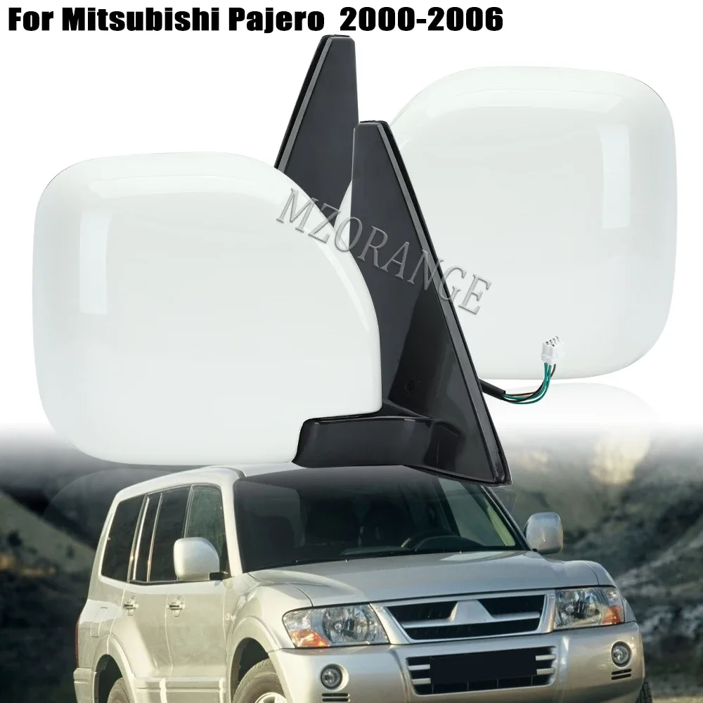 5-контактное зеркало заднего вида в сборе для Mitsubishi Pajero V73 NM NP 2000 2001 2002 2003 2004-2006, боковое зеркало с подогревом, автомобильные аксессуары