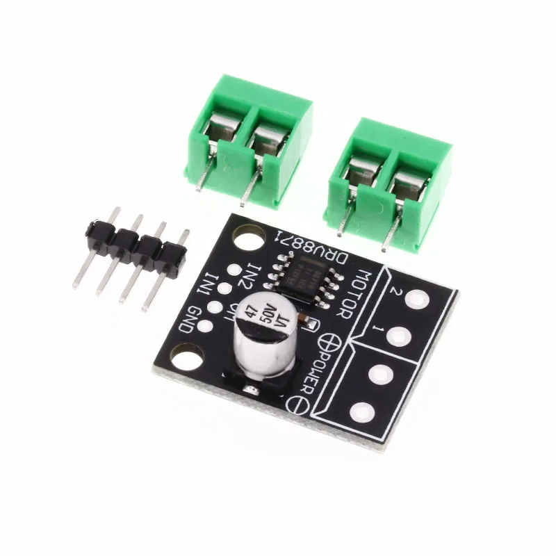 DRV8871 H-Bridge Brushed DC Motor Driver Breakout Board For Arduino PWM Control 3.6A Max Internal Current Sense 6.5V To 45V