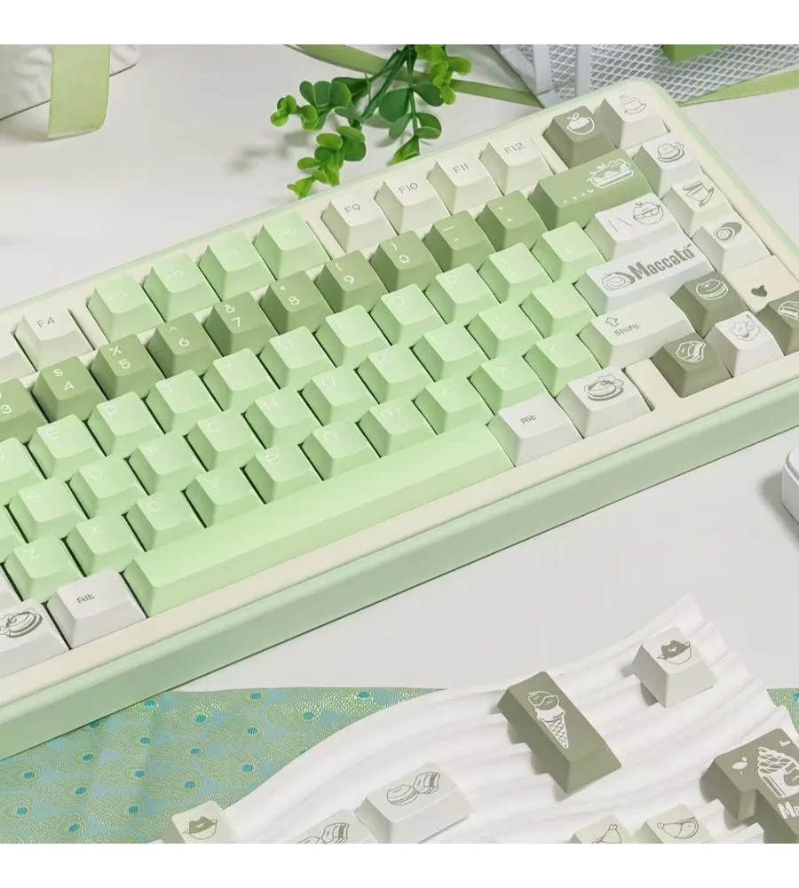 Keycap Personality Original height Five-sided sublimation keycap Cat keycap Thickened material 1.8 thickness