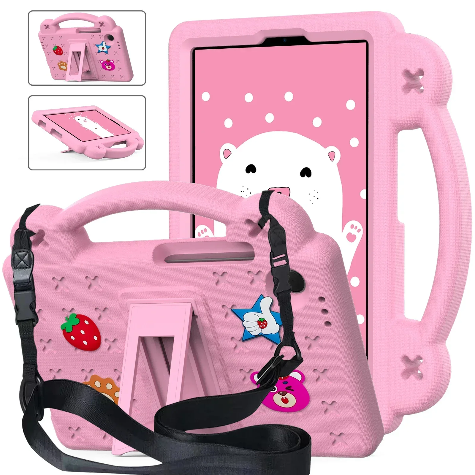 Kids Cover For Samsung Galaxy Tab A9 8.7 inch SM-X110 SM-X115 SM-X117 EVA+PC+PVC Safe Anti-dust Tablet Shell For Samusung