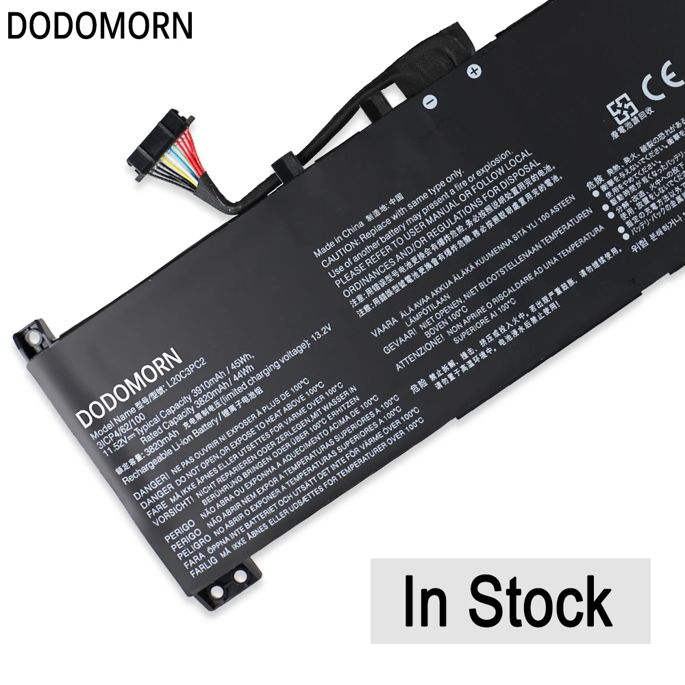 DODOMORN L20C3PC2  Laptop Battery For Lenovo Ideapad Gaming 3-15ACH6 3-15IHU6,For Lenovo Legion 5-15ITH6H,5-15ACH6H,5-15ACH6A