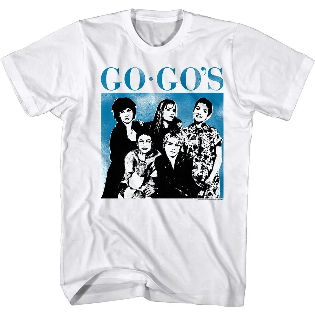 Go Go's Rock Band Photo Men's T Shirt Group Shot New Wave LA Pop