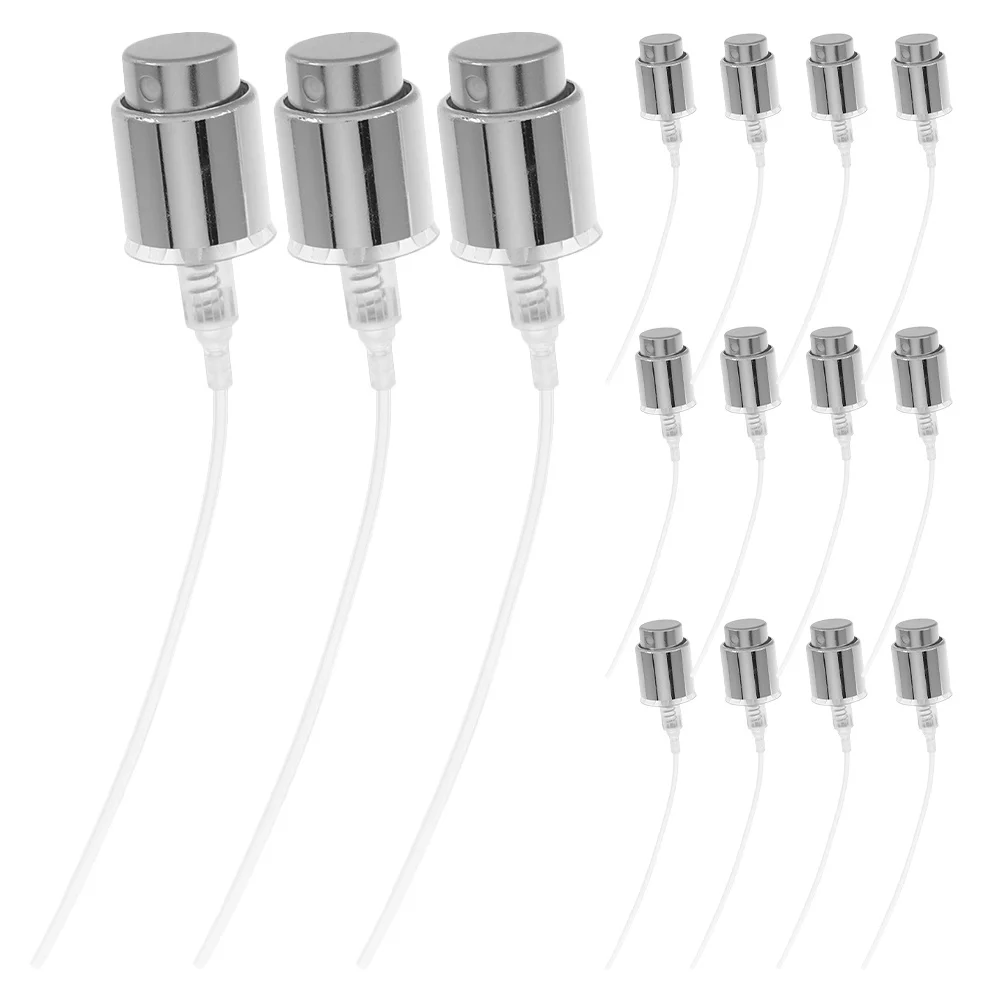 15 قطعة زجاجة عطر البخاخ الفضة البلاستيك رأس المضخة استبدال رذاذ فوهة مجموعة DIY بها بنفسك العطر ضباب موزع الملحقات