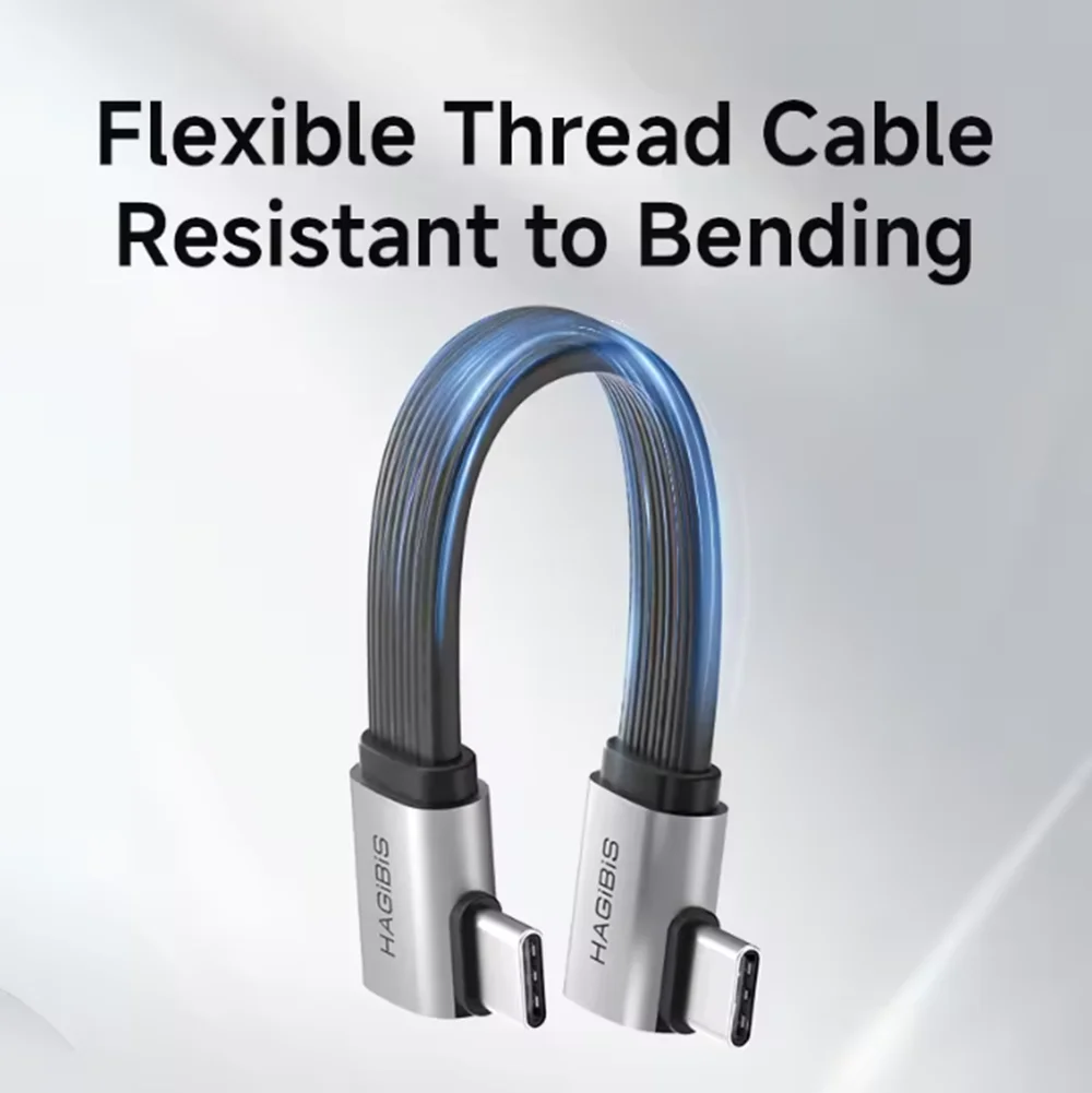 

Short USB C to USB C Full Function Cable USB4 V2 Date Cable 80Gbps 8K PD 240W Cord for Thunderbolt 4/5 iPhone Laptop SSD
