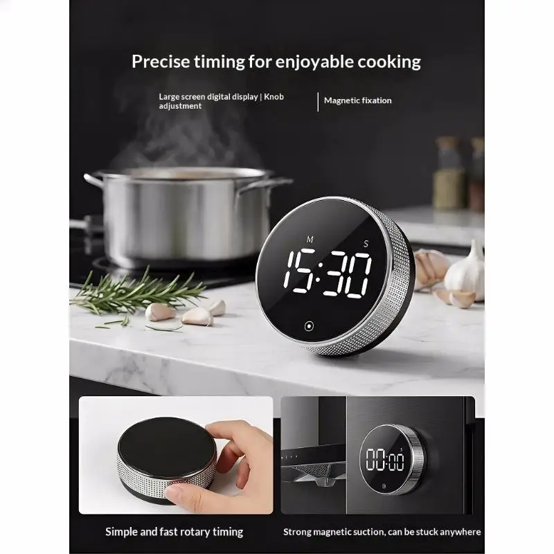 Magnetic Kitchen Timer Digital Timer Manual Countdown Rotary Timer Mechanical Cooking Timer Cooking Shower Stopwatch