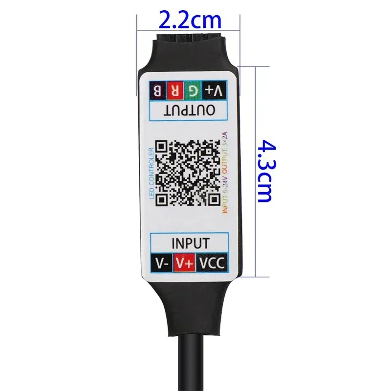 بلوتوث RGB صغير ، شريط إضاءة ليد ، موسيقى USB ، 5 فولت ، وحدة تحكم ، SMD #3