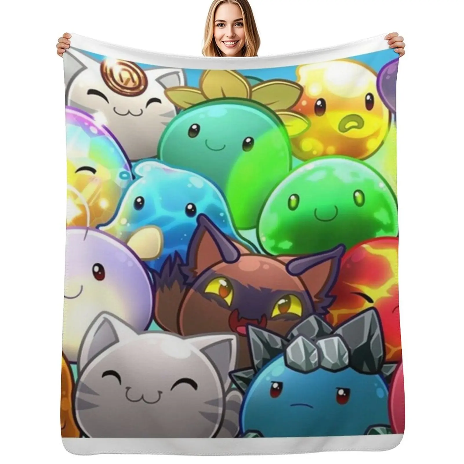 

Slime rancher Throw Blanket Soft Beds Hair Luxury Throw Personalized Gift Blankets