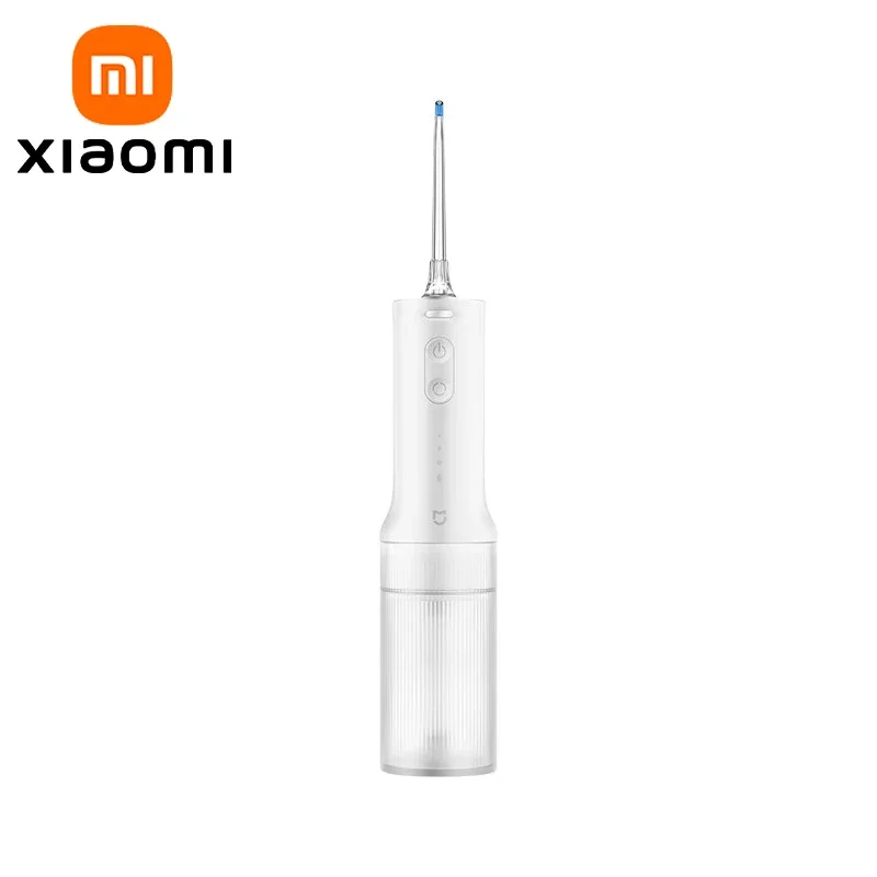 XIAOMI NORMA MIJIA Irrigatore orale elettrico, valutazione impermeabile IPX7, serbatoio dell'acqua da 200 ml, modalità di conversione a 3 frequenze, idropulsore dentale