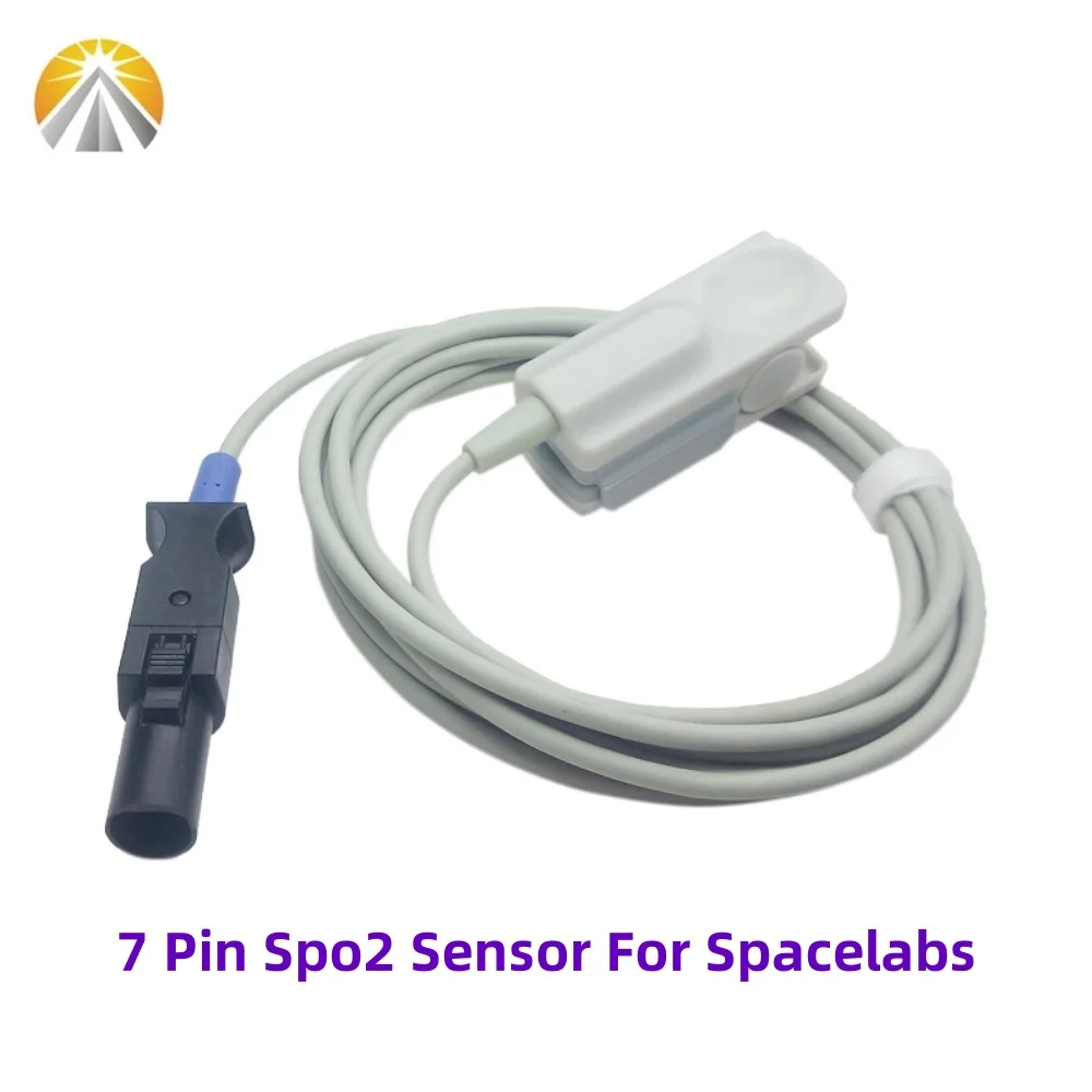 7 Pin SpO2 Sensor Adult Child Neonates Veterinary Types for Spacelabs Ultraview Non OXI TECH 90496 Patient Monitor 015-0130-00