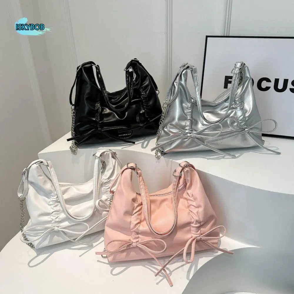 

Sweet PU Leather Bowknot Shoulder Bag Handbag Large Capacity Bow Tote Bag Message Bag Stroge Bag Girl Crossbody Bag Ladies/Girls
