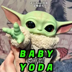 17CM Star Wars Baby Yoda Dolls The Mandalorian Kawaii Grogu Action Figure Toys Cute Boys Toy Gift