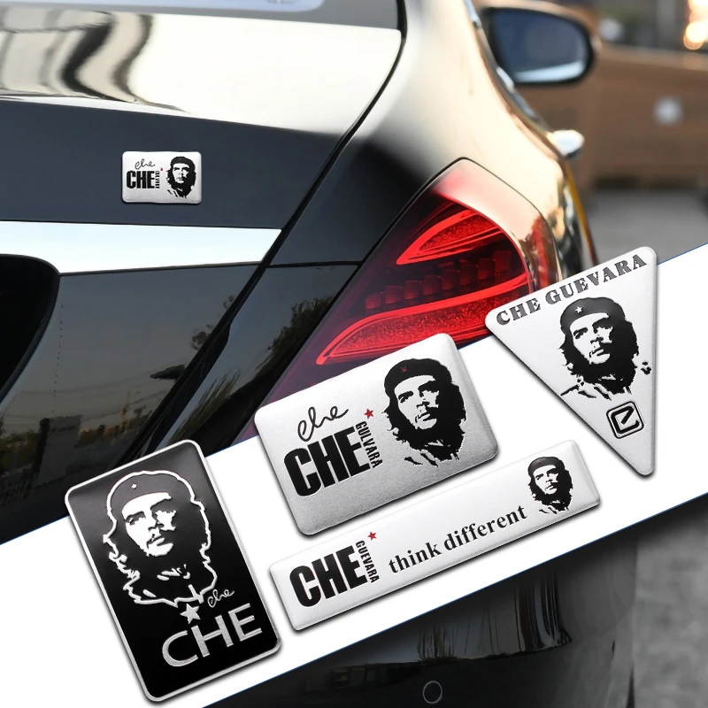 1 Stuks Auto Styling 3d Aluminium Che Guevara Logo Badge Embleem Auto Decoratie Body Stickers Sticker Toepasbaar Op Alle Auto \'S Accessorie