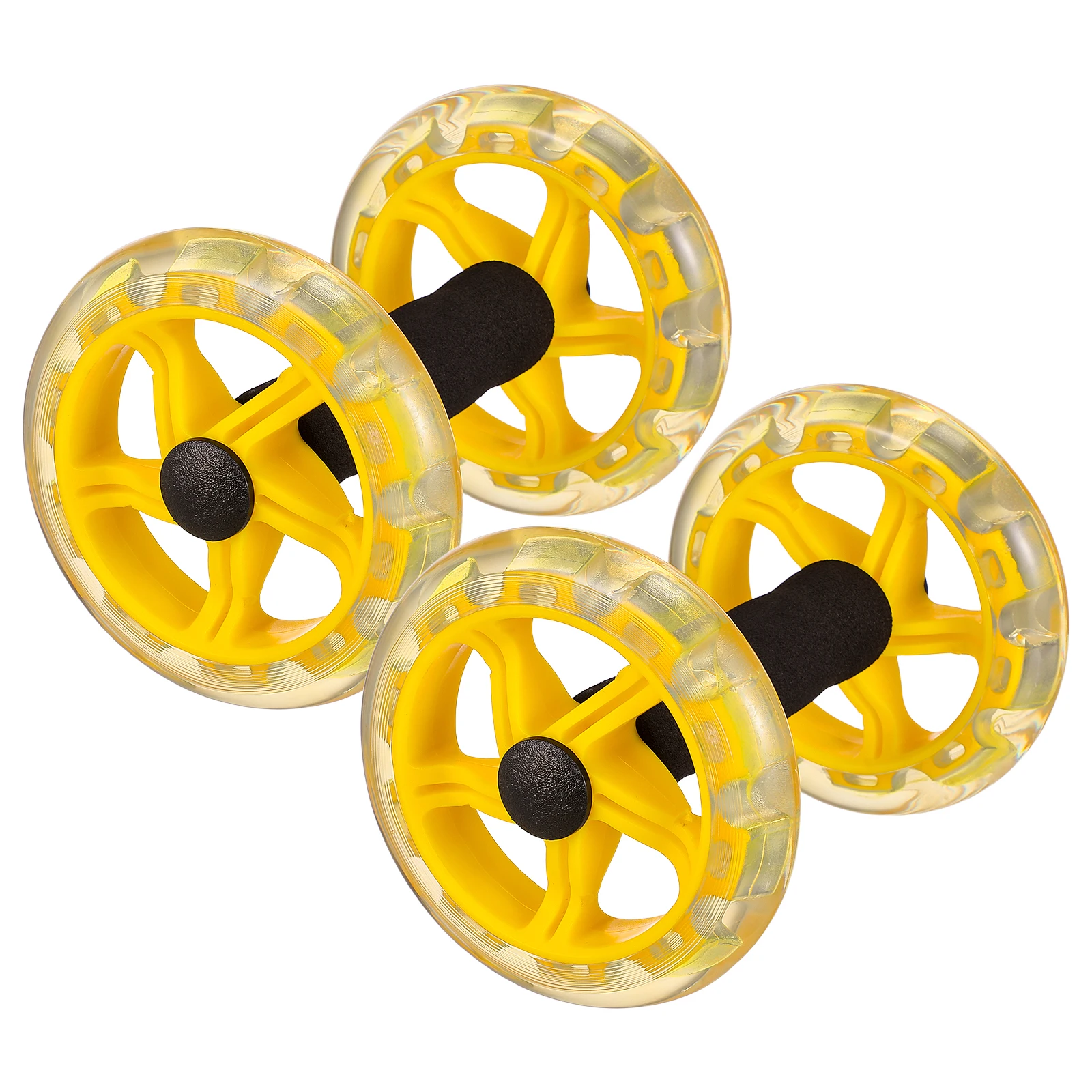 

Abdominal Strengthening Fitness Wheel Durable Lightweight Bodybuilding Exercise Equipment For Men Women Yellow