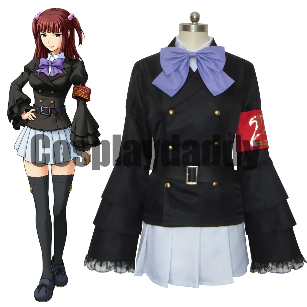 Umineko When They Cry Umineko no Naku Koro ni Ange Ushiromiya Cosplay Costumes Women Jacket Shirt Skirt Uniform For Halloween