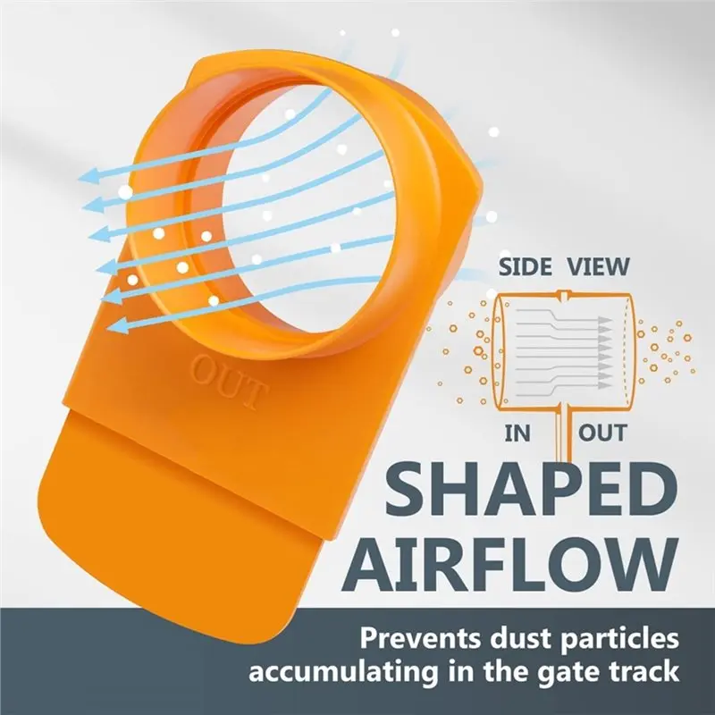 B27B 70295 4-Inch Integrated Blast Gate Clog Resistant, Anti-Gap Tapered ABS Plastic Fitting For Dust Collection Systems