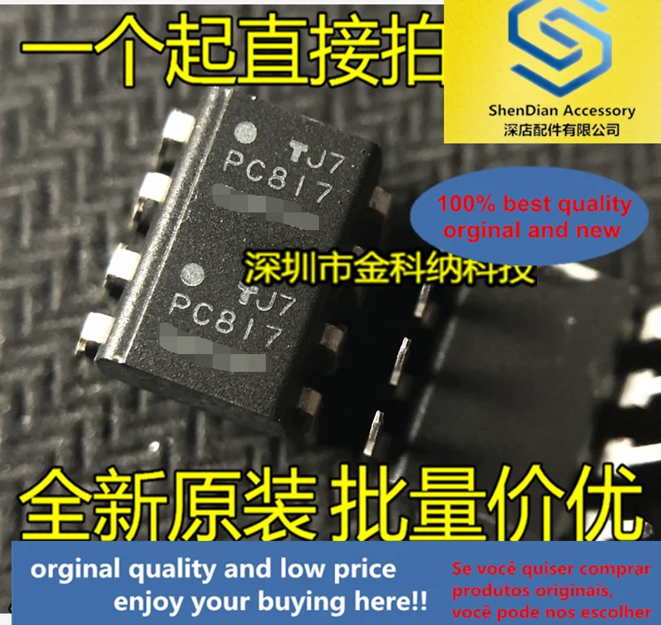 10pcs only orginal new PC817-2 PC827 DIP8 Photocoupler in-line