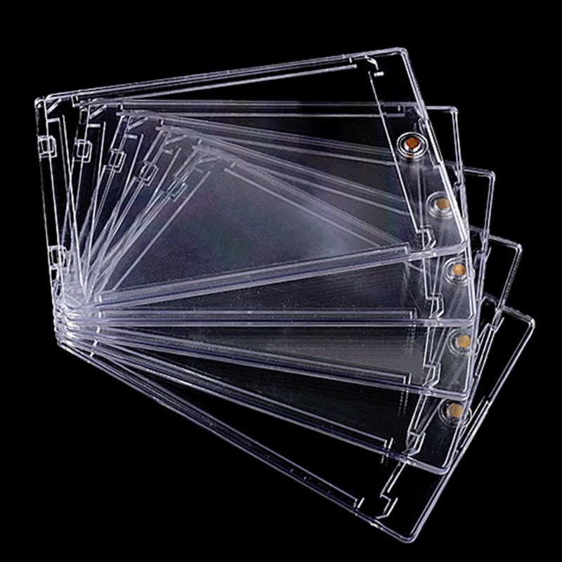 Modular Card Storage System With Closure Plastic Clear For Trading And Sports Cards
