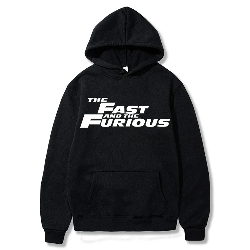 The Fast And The Furious Hoodies Men Fashion Letter Graphic Printed Sweatshirts Women Causal Harajuku Streetwear Hooded Pullover