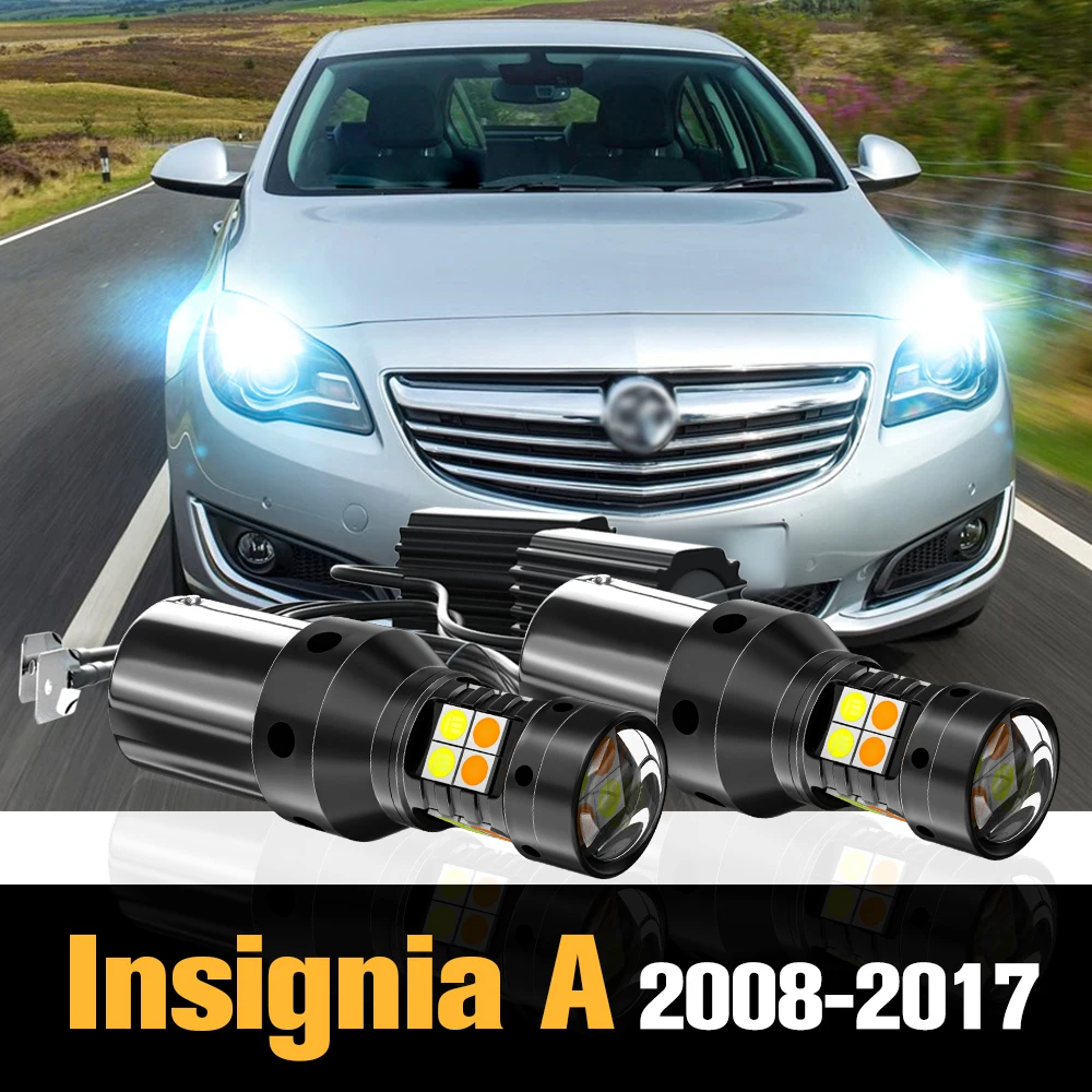 

2x Canbus LED Dual Mode Turn Signal+Daytime Running Light DRL Accessories For Opel Insignia A 2008-2017 2009 2010 2011 2012 2013