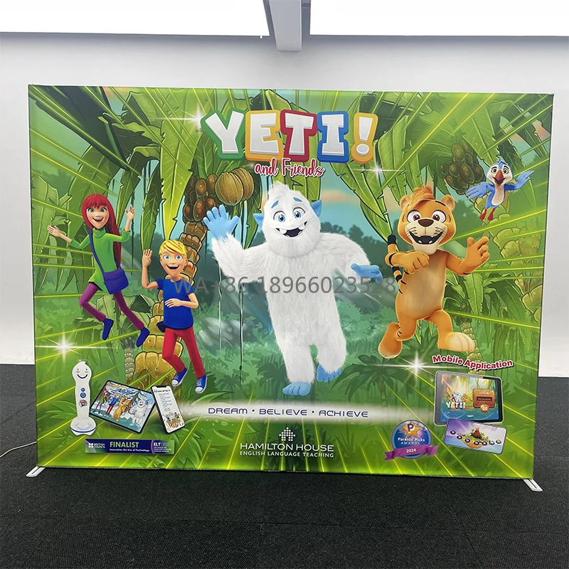 The Most Popular SEG Popup 10x8ft Portable Trade Show Booth Backlit System Modular Aluminum Exhibition Backdrop Stand for Event