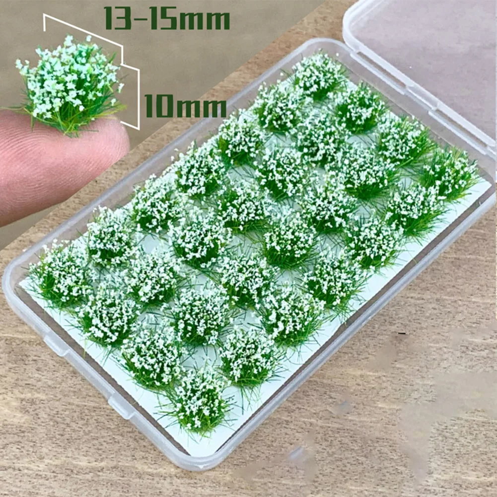 Mutlicolor Simulation Grass Nest Model Sand Scene DIY Material Realistic Grass Tuft Miniature Grass Bushes Self-Adhesive Plant