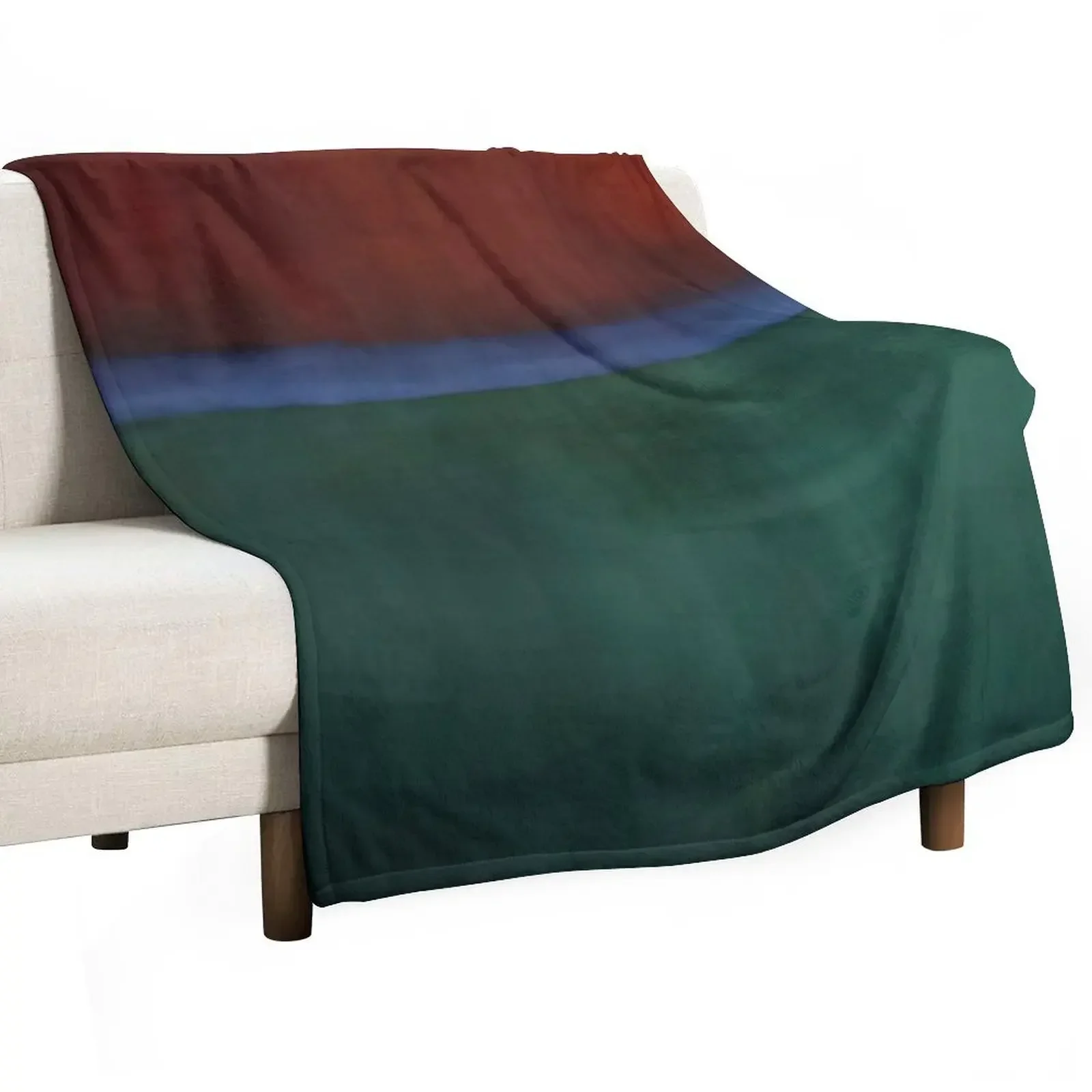 Mark Rothko - Earth and Green - 1955 Throw Blanket Blankets For Bed Soft Polar heavy to sleep Winter beds Quilt Blankets