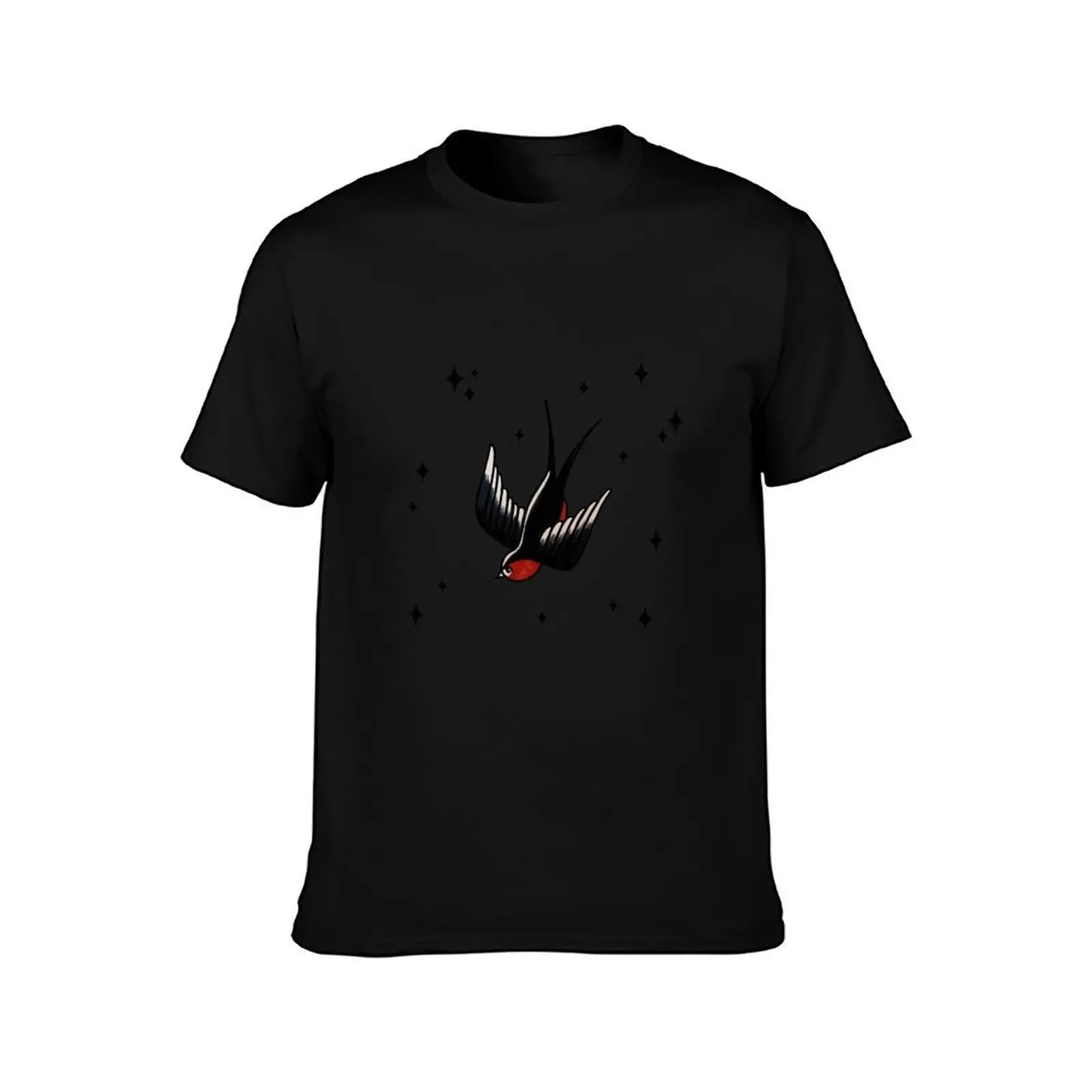 Stars swallow T-Shirt Casual Daily Graphic Tee T-Shirt