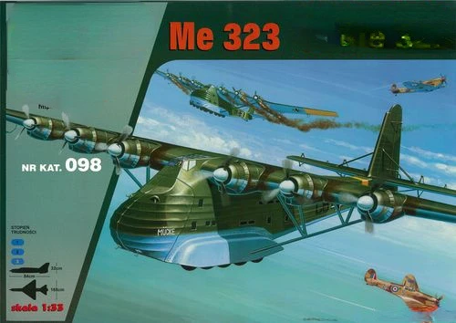 Messerschmitt me-323 giant heavy military transport aircraft  DIY Paper Model 3D model Educational Toys Military Model