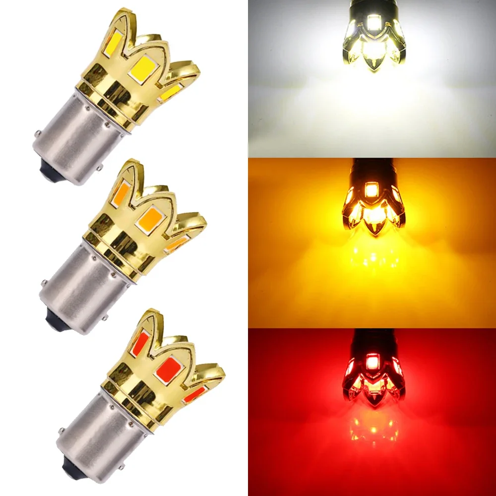 

1X Fashion Style Auto Turn Signal Reverse Parking 12v P21w Led 1156 Car Light Electroplated Surface Lamp Bulb Ba15s Bay15d 1157