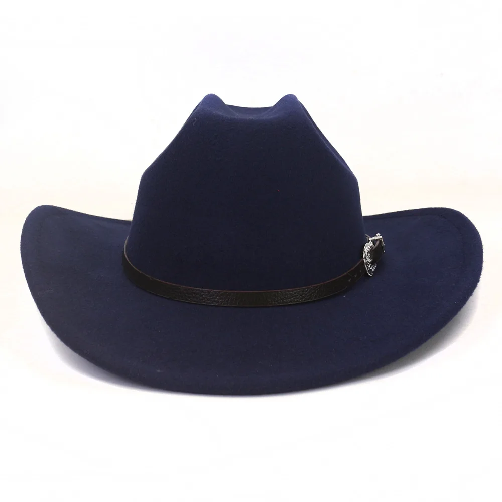 Neuer Vintage-Hut im Western-Stil für Herren, Cowboy-Hut mit Gürtel, Winter- und Herbstmodell, Hut mit aufrollbarem Schirm, Cowgirl-Jazz-Kirchenhut, Sombrero Hombre. – Detail 21